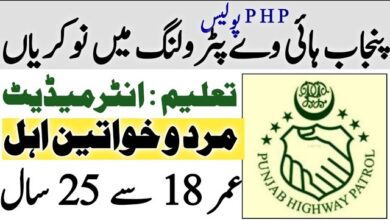 Punjab Highway Patrol Police Jobs 2025 Online Apply